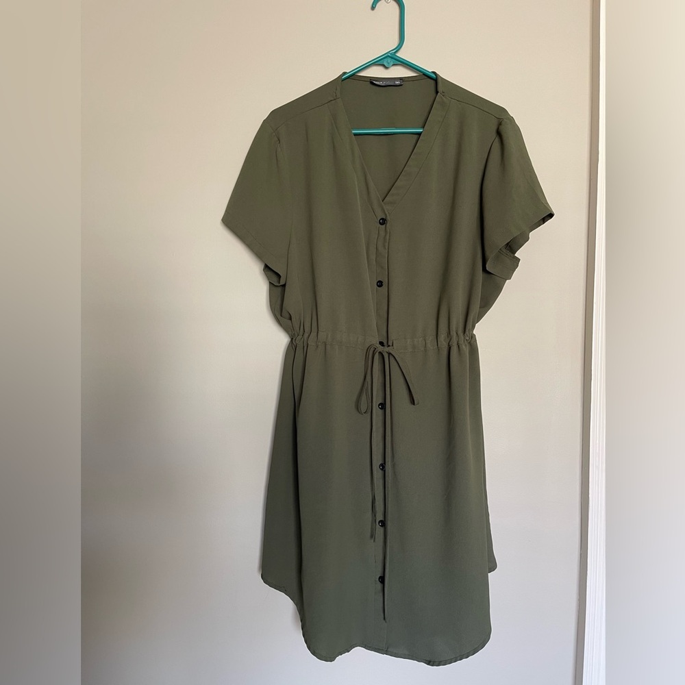 SHEIN Olive Green Dress